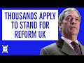 Farage’s Reform Party Attracts Thousands To Stand In Elections Next Year