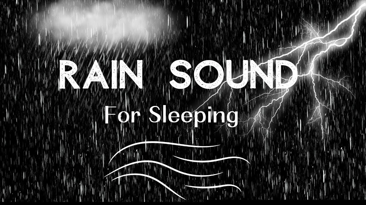 You just need the sound of heavy rain and thunder to sleep more soundly ...