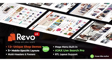 Revo - Multi-purpose WooCommerce WordPress Theme (12+ Homepages & 5 Mobile Layouts Included) |