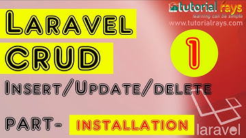 Part-1 |  Install a new project | Laravel CRUD Operation| Laravel Insert Update Delete