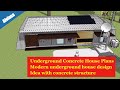 Underground concrete house plans  modern underground house design idea with concrete structure