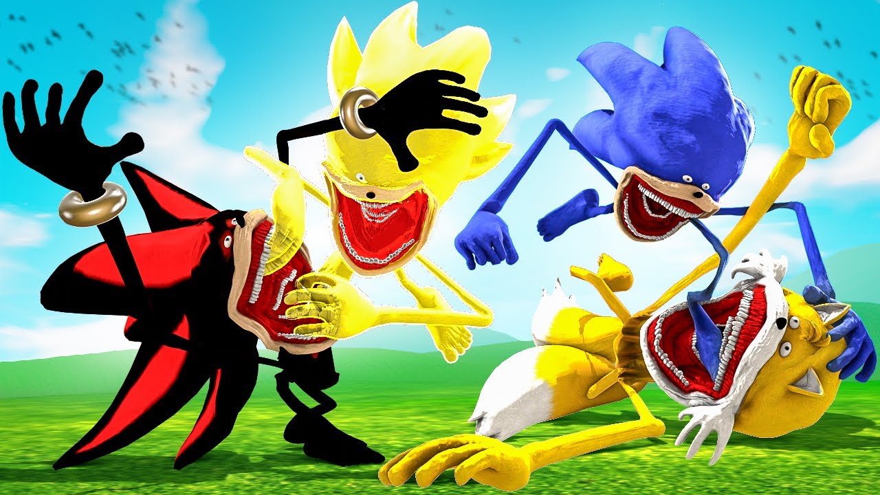 Drone Catches Shin Sonic Fighting Each Other Youtube 