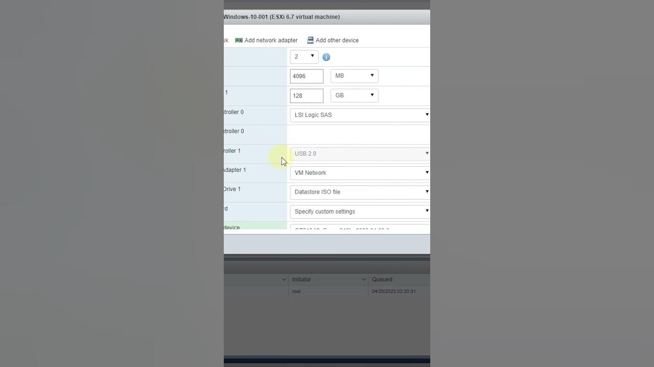 Thêm VGA cho máy ảo esxi vmware 6.7 YouTube