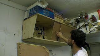 In this video I make a wall mounted sliding door cabinet. It