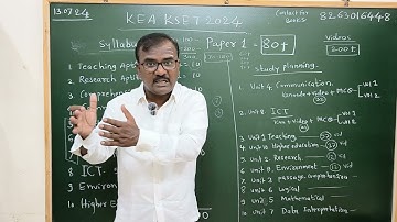 KSET 2024: Paper 1: 80+ Marks: Study Planning by DGK Sir