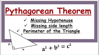 Pythagorean Theorem Made Easy | Solve Missing Sides! !#pythagoreantheorem  #ged  #pythagoras_theorem