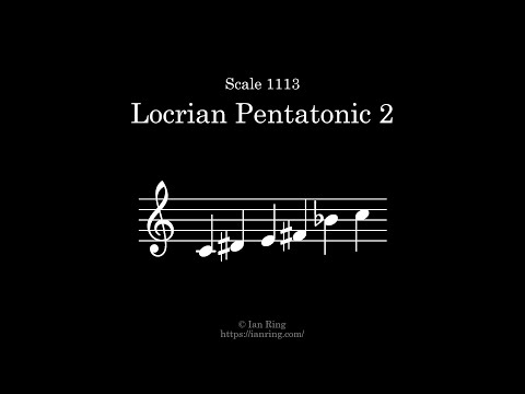 Scale 1113 Locrian Pentatonic 2
