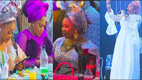 Wunmi Toriola,Toyin Abraham, Mercy Aigbe & Ogogo moved as Tope Alabi performs at Fathia Balogun's