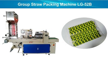 high speed multiple paper straw packing machine - 100pcs/bag