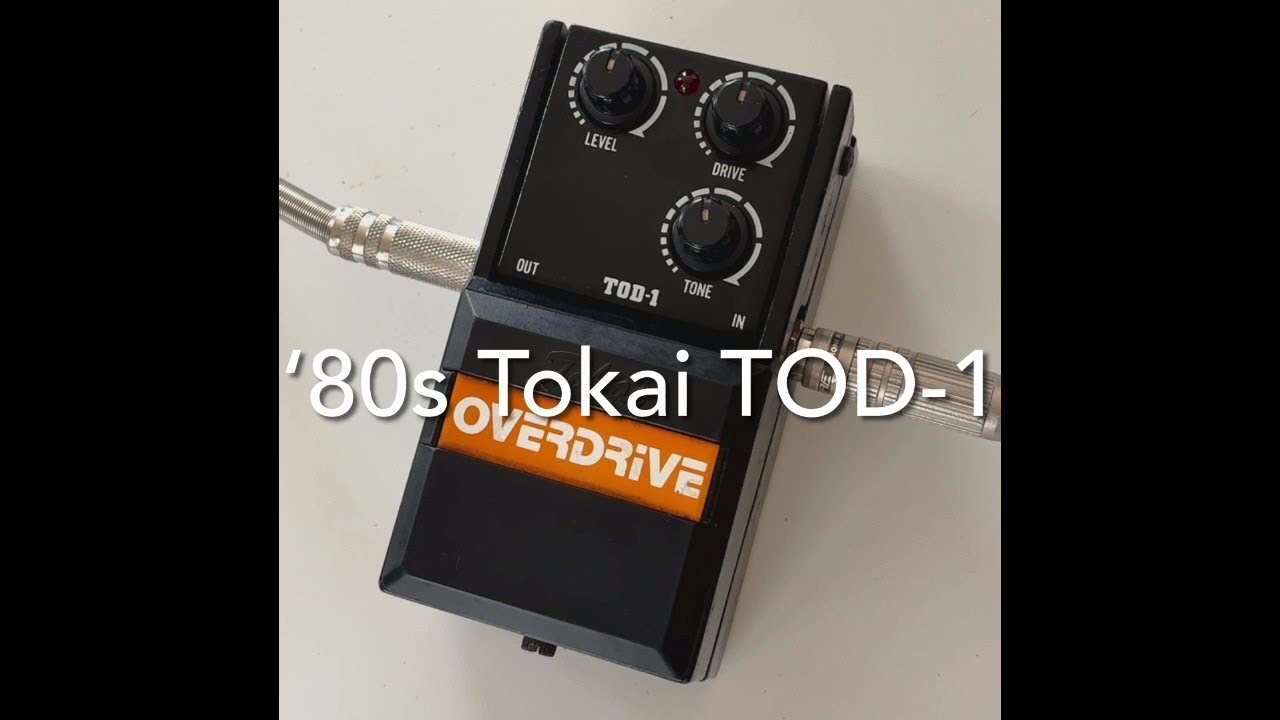 Tokai TOD-1 Overdrive '80s Vintage MIJ Guitar Effect Pedal Made in