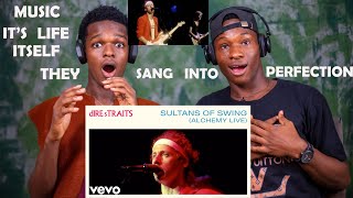 OUR FIRST TIME HEARING DIRE STRAITS  SULTANS OF SWING (ALCHEMY LIVE) | PURE PERFECTION! REACTION!!!