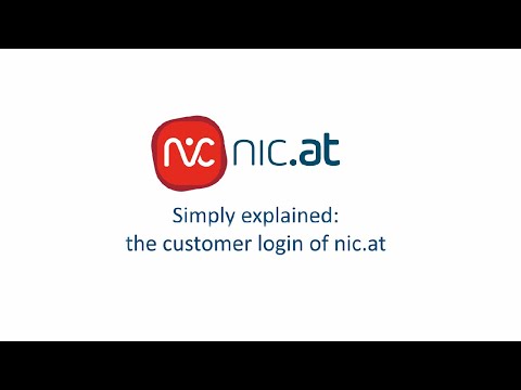 The nic.at customer login