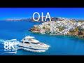 Oia 8K Ultra HD 🌊 Discover The Most Romantic Cliffs, Blue Domes & Santorini Sunset Views