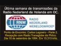 RADIO NEDERLAND - PONTO DE ENCONTRO (Carlos Lagoeiro) Parte 02 - SW 15.315 kHz. (18/09/1994)