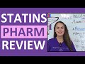 Statins Pharmacology Nursing NCLEX HMG-CoA Reductase Inhibitors Antilipemic Cholesterol Lowering