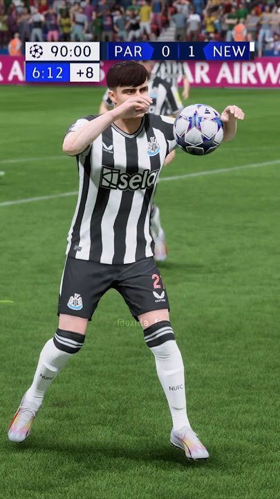PSG vs Newcastle VAR Handball but recreated in FC24 😂 #eafc #eafc24 #fc24 #fut #football #shorts