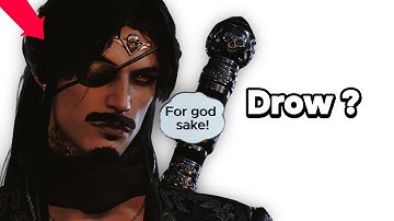 When you play as a Drow in Baldur