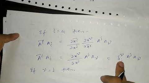 Invariant Tensor, Mixed Tensor for B.Sc 2nd year by Sapna Agarwal