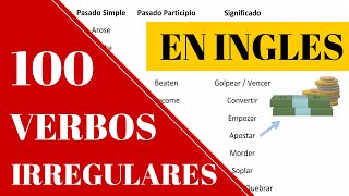 Lista de los 100 verbos irregulares más usados en inglés pasado simple y part. [Verbos Irregulares] screenshot 5