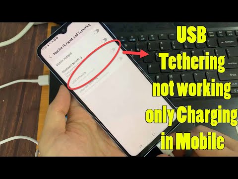 USB Tethering not working only Charging in Mobile | Fix unknown USB device | USB Tethering Problem ✅