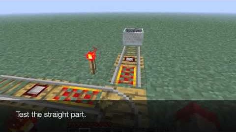 Minecraft Minecart Dispenser Tutorial Part 1