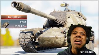 The WORST STOCK tank in game 💀💀💀 STOCK M103 GRIND Experience