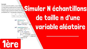 Comment simuler N échantillons de taille n d