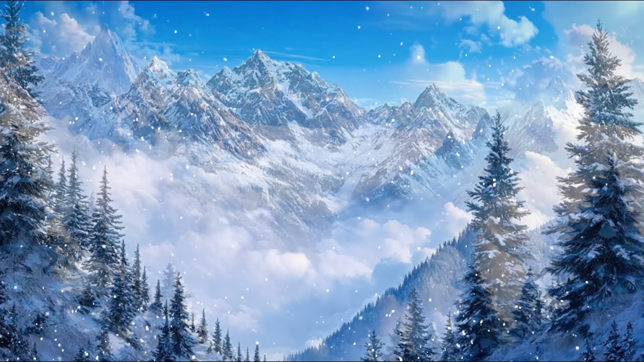Majestic Winter Mountains ❄️ | Relax Music for Tranquil Moments 