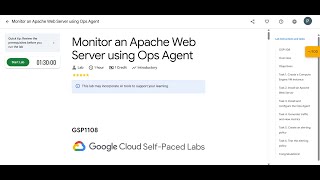 Monitor an Apache Web Server using Ops Agent | Lab solution #arcade2025