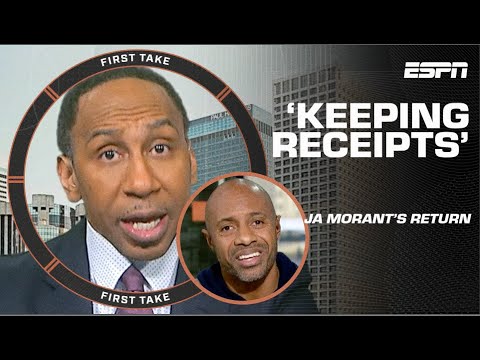 👀 KEPT RECEIPTS! 👀 Stephen A., JWill & Mad Dog get TENSE in Ja Morant’s return | First Take