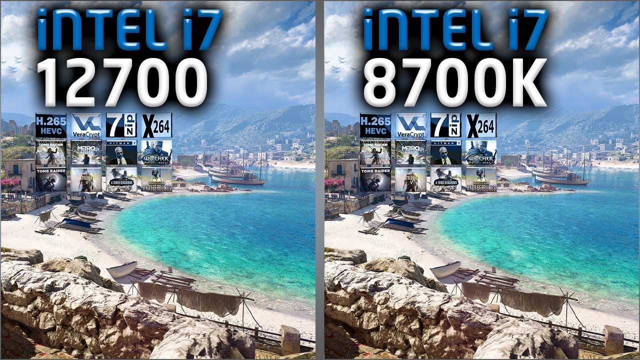 Intel i7 12700 vs i7 8700K Benchmarks – 15 Tests 🔥 - YouTube