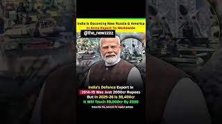 India Becomes Global Arms Superpower! 🇮🇳 Massive Defence Export Growth! #shorts #makeinindia
