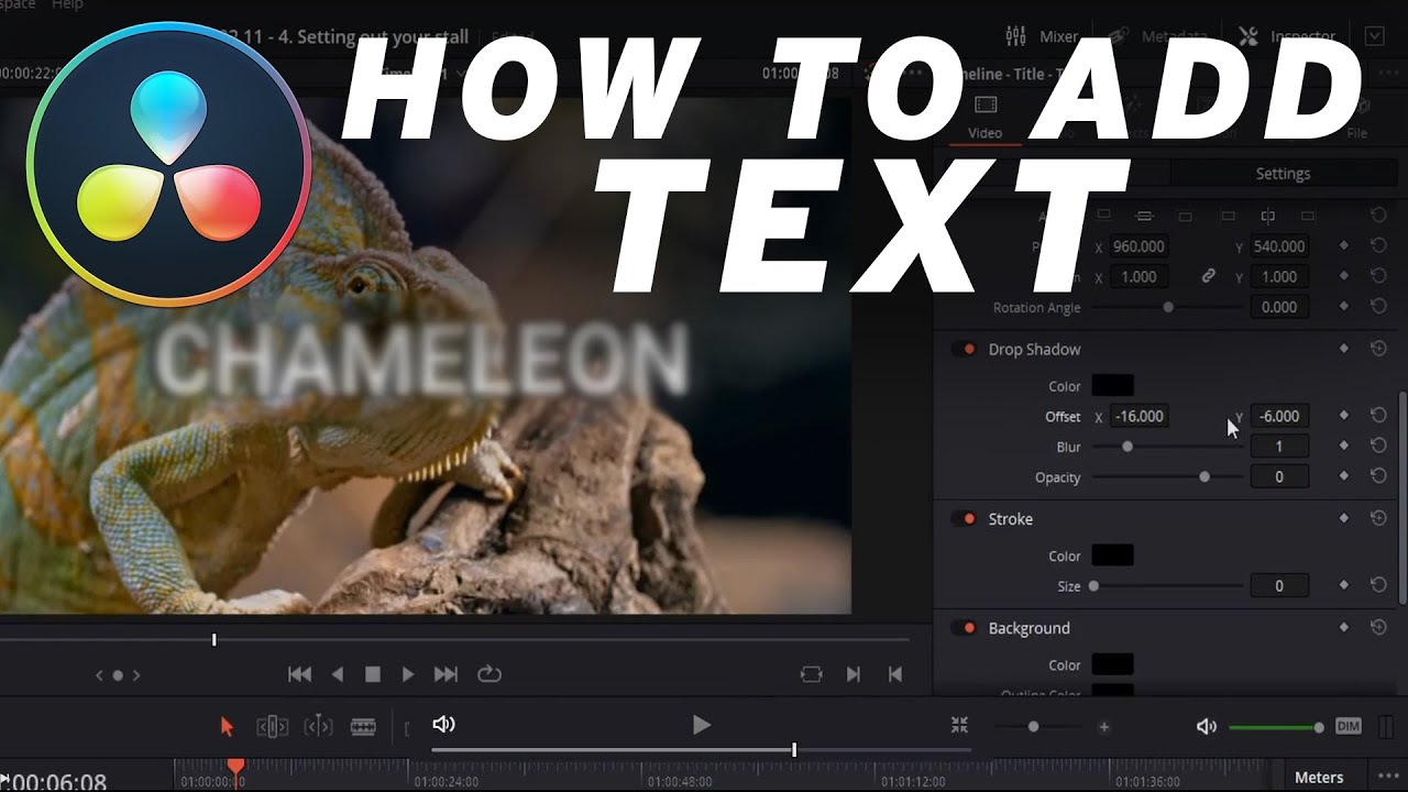 How to QUICKLY Add Text to Your Videos in Davinci Resolve [Beginner ...