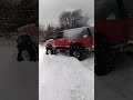 Misfitoffroad zack massey riping up some snow in his ls 44inch bogger tahoe