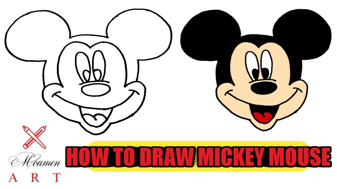 How to Draw Mickey Mouse - YouTube