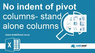 Pivot tables WITHOUT nesting within the same column- separate columns