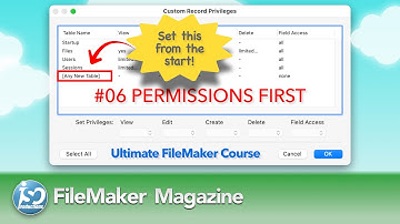 Ultimate FileMaker Course - 06 - Permissions First