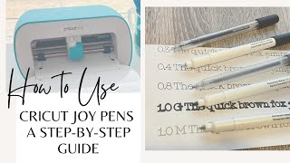 Cricut Joy Pens for Beginners: A Step-by-Step Guide for using Writing Fonts