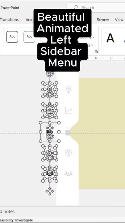 Animated Left Sidebar Menu #shorts - YouTube