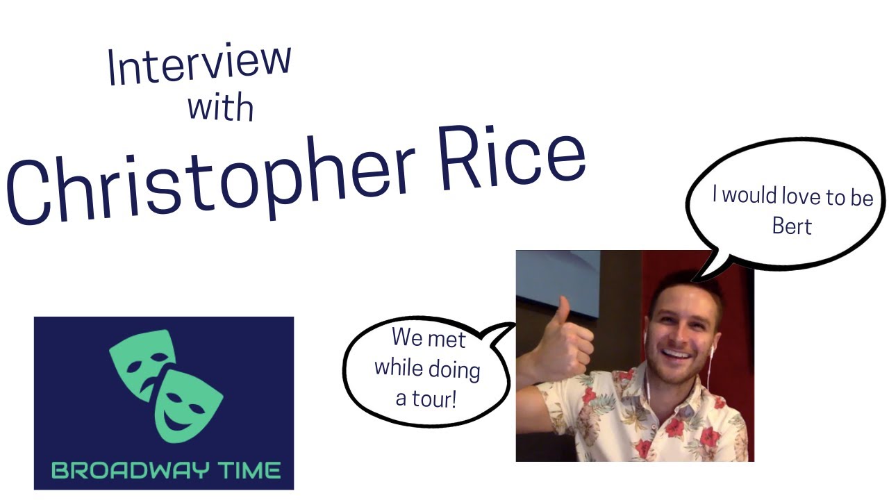 Christopher Rice interview Episode 6 Broadway Time YouTube