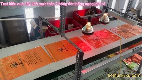 Giảm chi phí điện cho dàn sấy túi mực in lụa với 2 bóng sấy giá rẻ