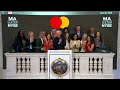 The NYSE welcomes Mastercard to celebrate its 20th anniversary of listing. (NYSE: MA)