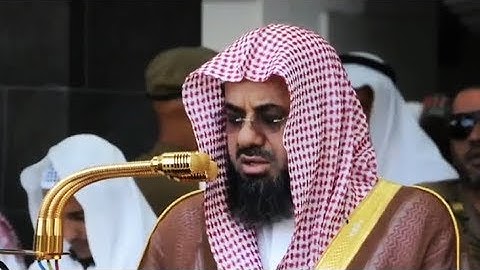 “يَومَئِذٍ تُعرَضونَ لا تَخفى مِنكُم خافِيَة..” سورة الحاقة بتحبير خاشع ومؤثر للشيخ سعود الشريم