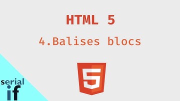 HTML - formation express 4/8 - Les balises de blocs