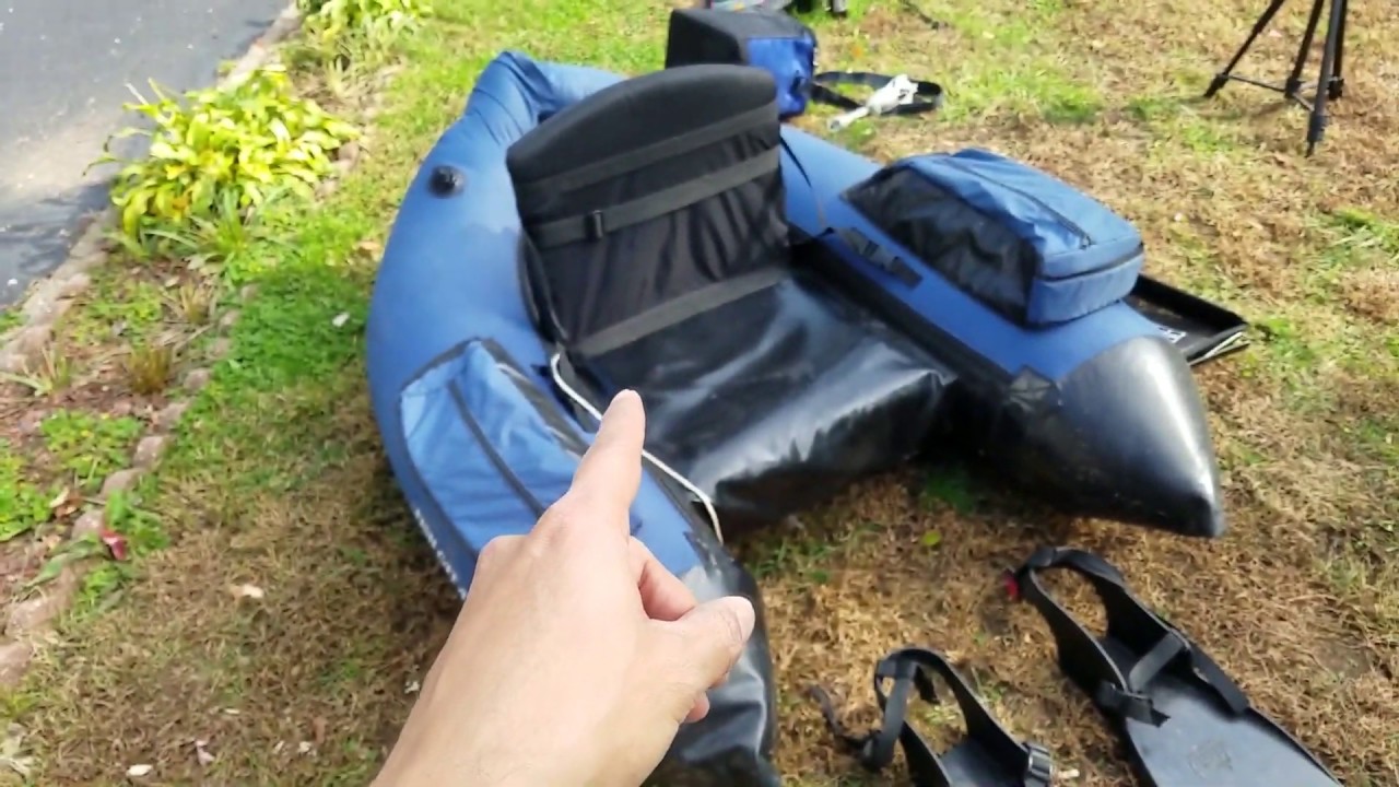 Outcast Float Tube Fish Cat 4 FULL REVIEW + How to Replace the Air Bladder  !! 