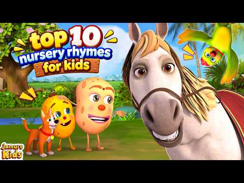 Top 10 Most Popular Nursery Rhymes | Hindi Cartoon | Jamure Kids