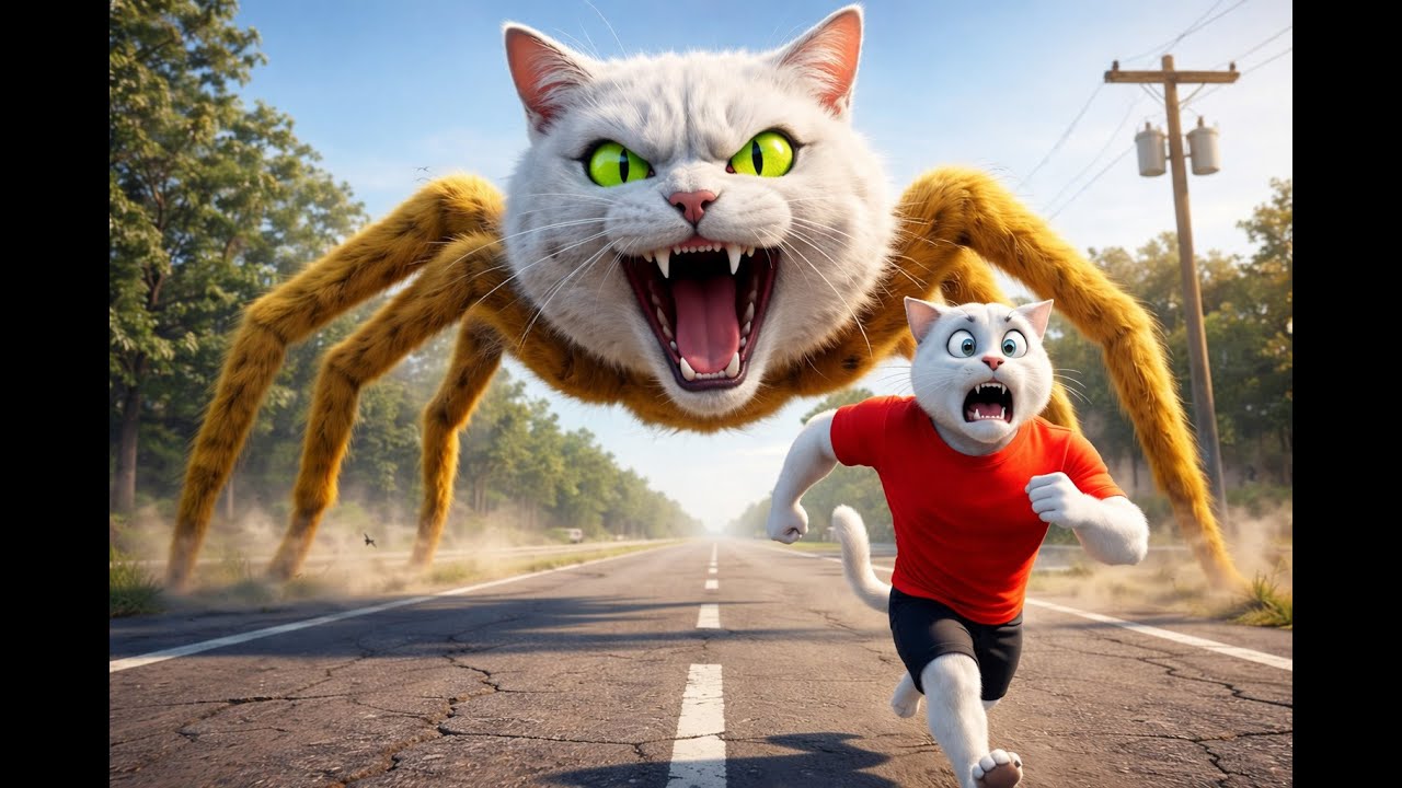 🙀The Kitten Faces Big Trouble From The Venomous Spider's Unexpected Curse 🕷️| AI Cat Story