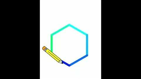 How to make a colourful hexagon in scratch