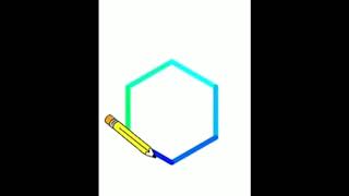 How to make a colourful hexagon in scratch