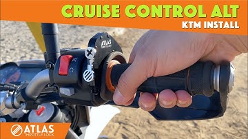 ATLAS Throttle Lock installation on a KTM 690, 1090 and 1190 throttle